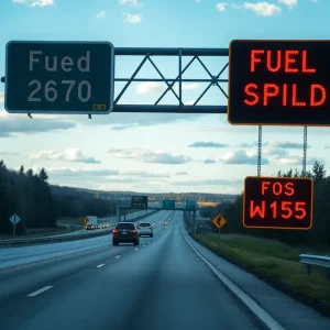 Traffic on I-275 affected by fuel spill in Northville, Michigan