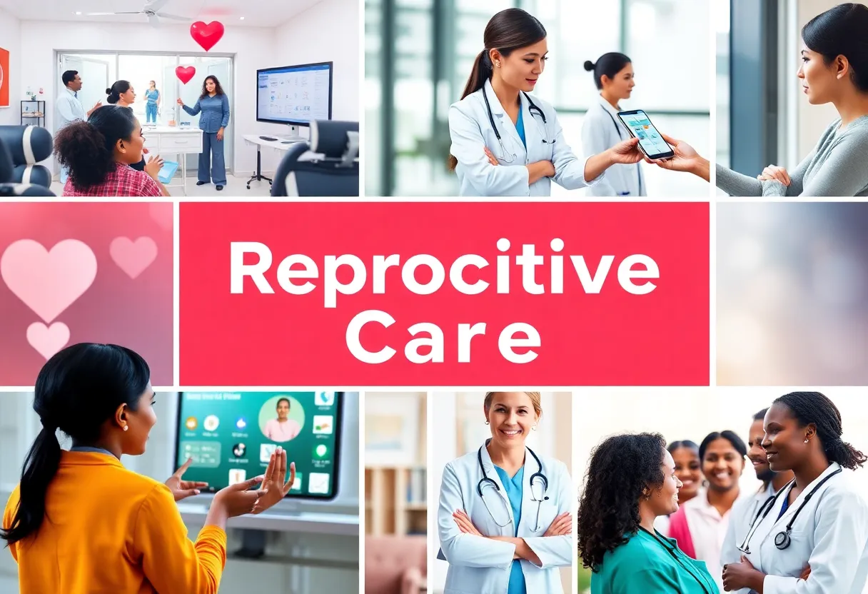 Collage of Planned Parenthood services and healthcare workers