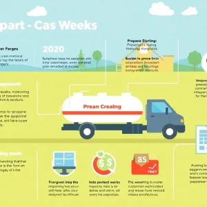 Infographic illustrating the evolution of propane delivery industry trends and marketing strategies.