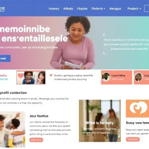Web design showcasing purpose-driven elements for nonprofits