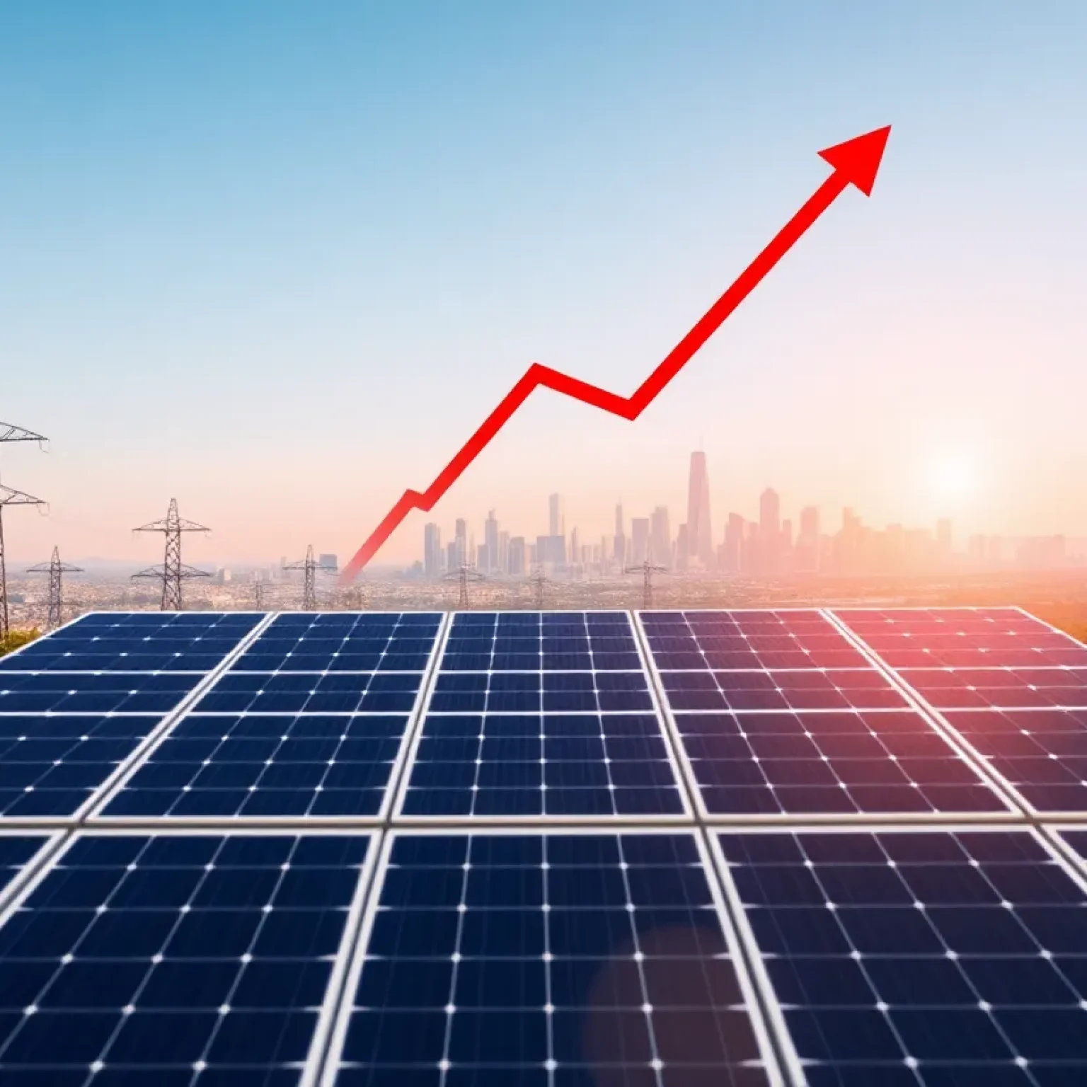 Illustration depicting the impact of new solar tariffs on the industry.