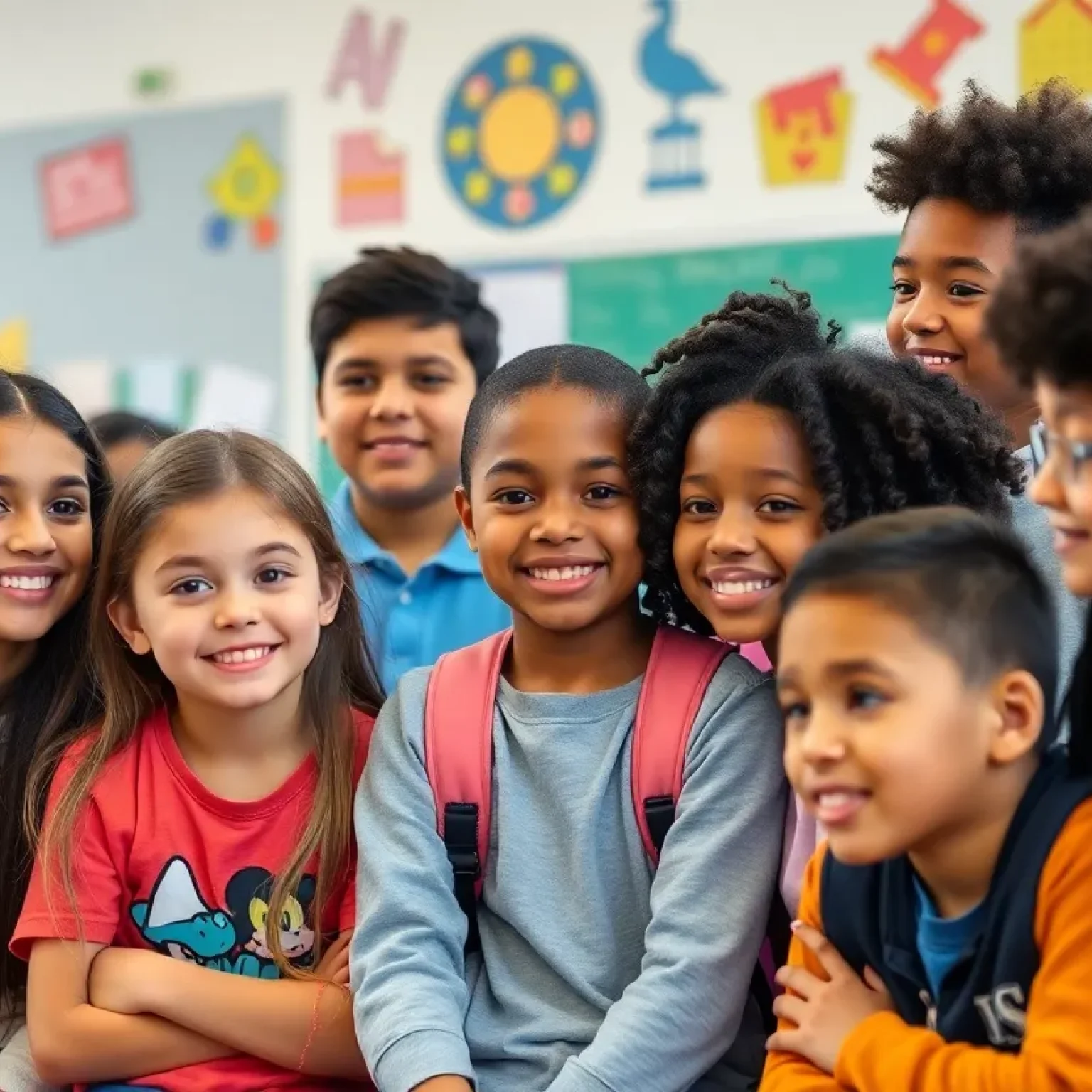 Students in a classroom advocating for inclusivity and respect.
